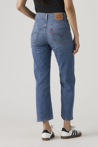 Jean Ribcage Straight Ankle - Bleu
