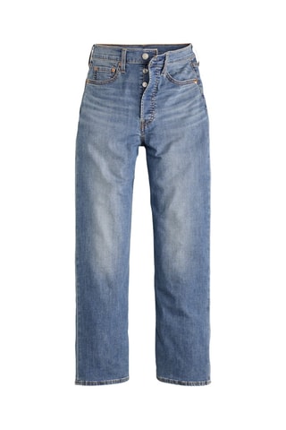 Jean Ribcage Straight Ankle - Bleu
