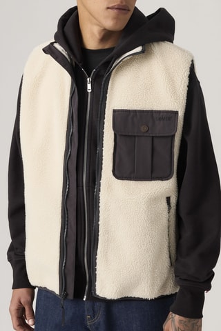 Gilet sherpa sans manches Joonie - Beige