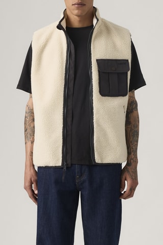 Gilet sherpa sans manches Joonie - Beige