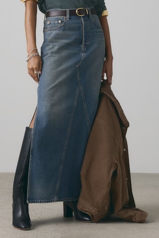 Jupe longue Iconic - Bleu