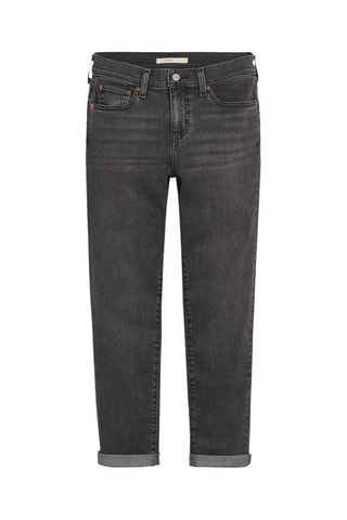 Jean boyfriend Mid Rise - Gris