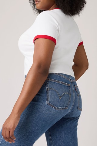 T-shirt Essential - Blanc et rouge