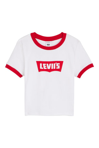 T-shirt Essential - Blanc et rouge