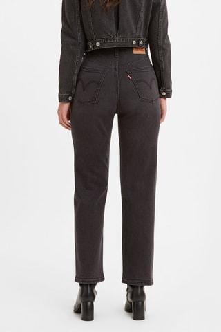 Jean Ribcage Straight Ankle - Noir