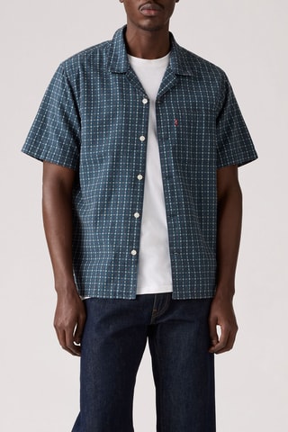 Chemise Sunset Standard Camp Ricky Dobby Plai - Blanc et bleu
