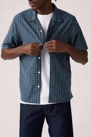 Chemise Sunset Standard Camp Ricky Dobby Plai - Blanc et bleu