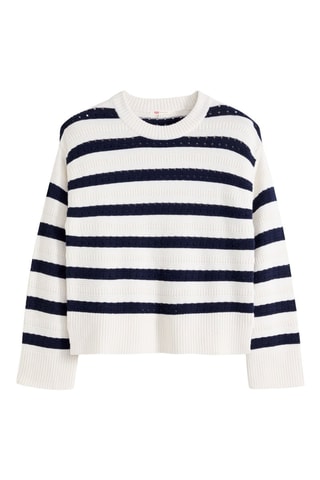 Pull Candide - Blanc et bleu