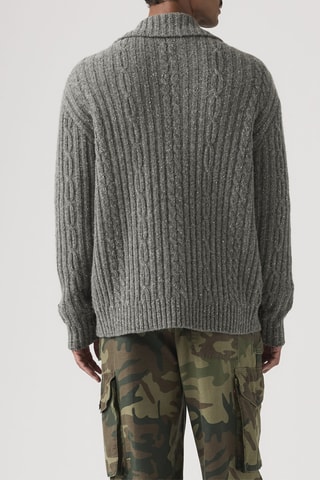Gilet en laine Telegraph - Gris