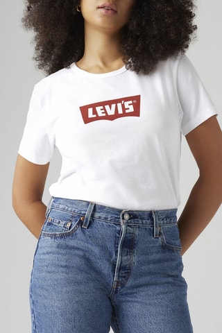 T-shirt Graphic Iconic - Blanc et rouge