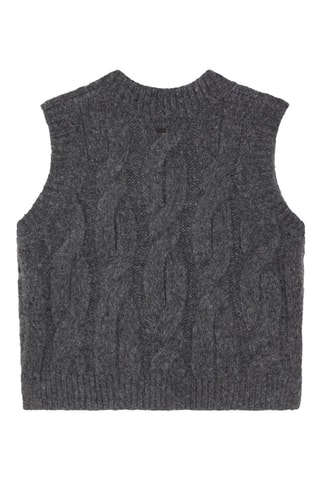Pull sans manches Isabel Cable - Gris
