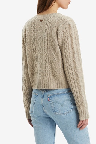 Gilet en laine Primrose Cable - Beige