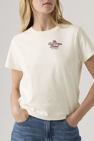 T-shirt Graphic Boxy - Blanc