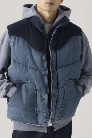 Doudoune sans manches Wild West - Bleu