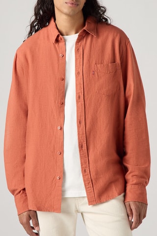 Chemise en lin Sunset - Rouge