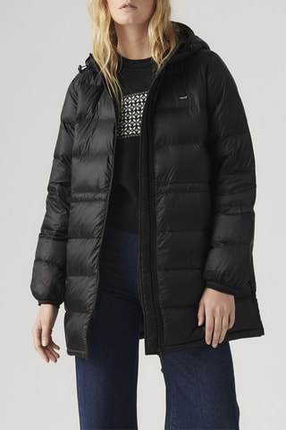 Doudoune à capuche Willa Willa Down Packable Midi Caviar - Noir