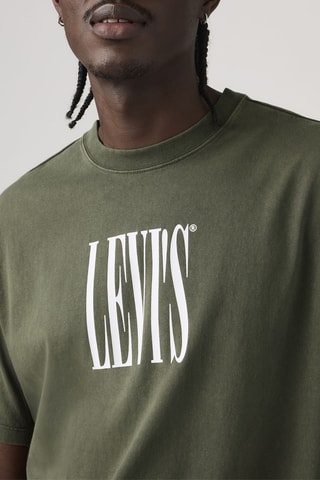 T-shirt Vintage Fit Graphic - Vert