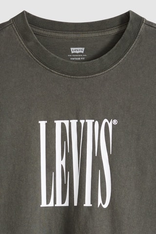T-shirt Vintage Fit Graphic - Vert