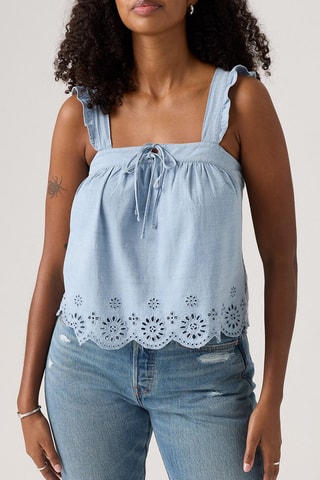 Top sans manches Cecilia - Bleu