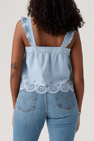 Top sans manches Cecilia - Bleu