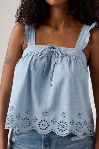Top sans manches Cecilia - Bleu