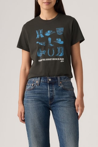 T-shirt Graphic Classic - Noir et bleu