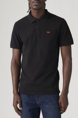 Polo slim Housemark Polo Mineral Pique - Noir