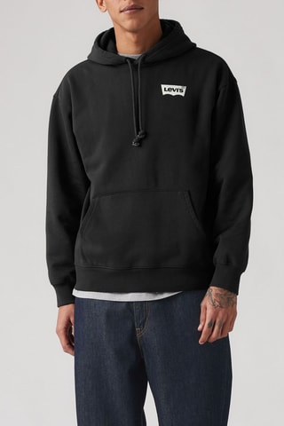 Sweat à capuche Relaxed Graphic - Noir