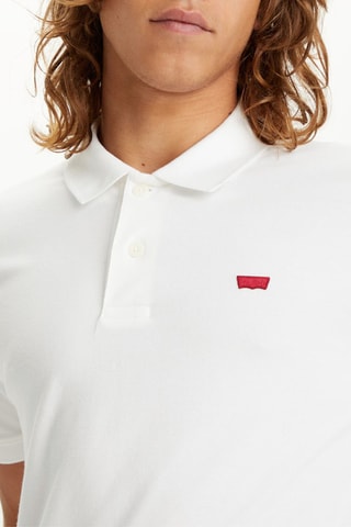 Polo slim Slim Housemark Polo Bright Pique - Blanc