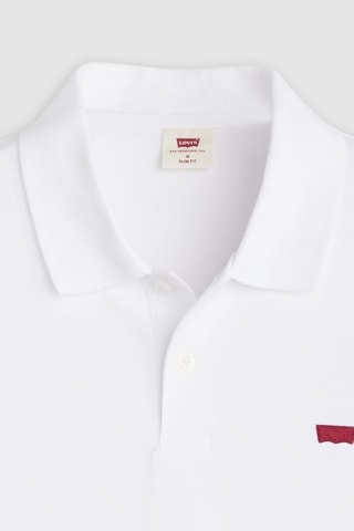 Polo slim Slim Housemark Polo Bright Pique - Blanc