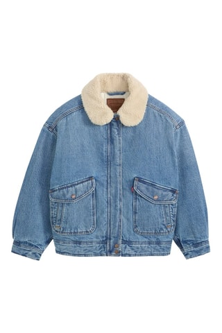 Blouson Sherpa - Bleu