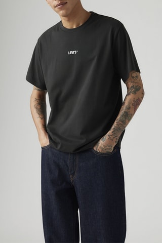 T-shirt Relaxed Fit Record Swap - Noir