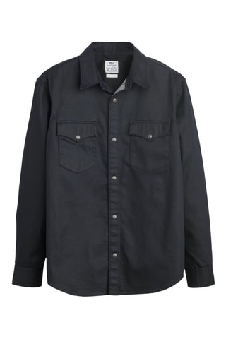 Chemise Relaxed Fit Western - Noir