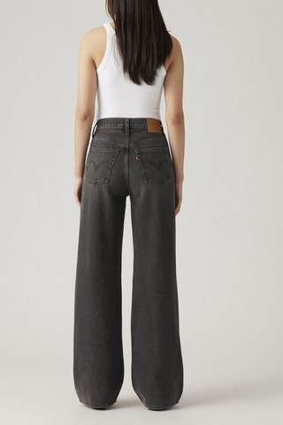 Jean Ribcage Wide Legs - Gris