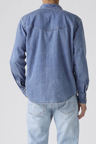 Chemise Smiley Western - Bleu