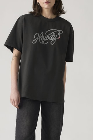 T-shirt Tabor Howdy Script Pirate - Noir