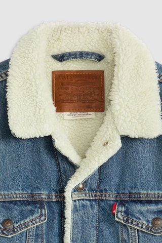 Veste en jean Sherpa Trucker In The Morning - Bleu