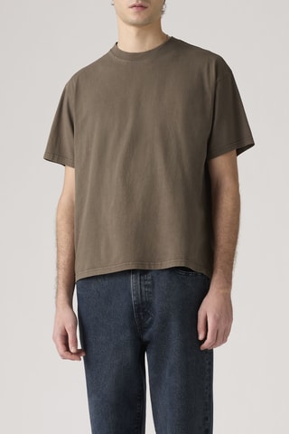 T-shirt Boxy - Marron