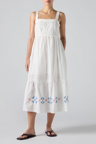 Robe midi Mimi  - Blanc