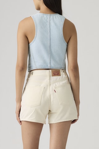 Gilet sans manches en jean Racer - Ciel