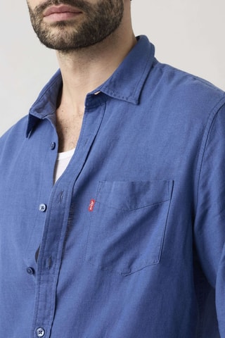Chemise en lin Sunset - Bleu