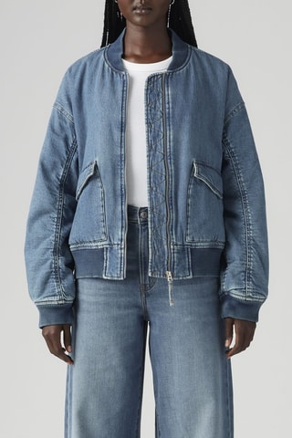 Bomber en jean Andy Techy - Bleu