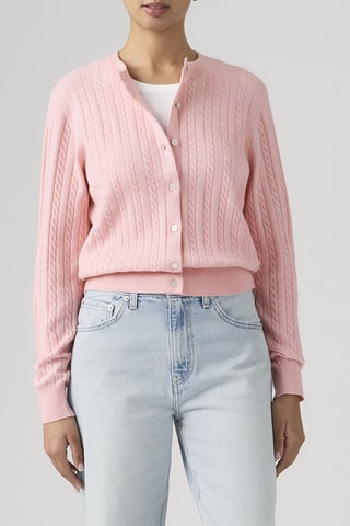 Gilet Super Soft Crewneck Cardi - Rose
