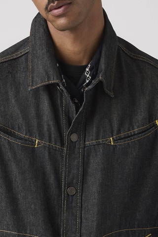 Veste en jean Market Miners Trucker - Noir