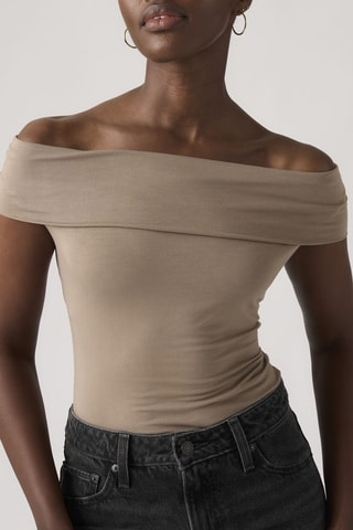 Top Tori Twisted Clean Knit Pine Bark Viscos - Vert