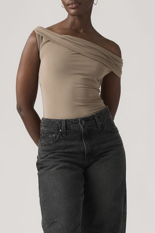 Top Tori Twisted Clean Knit Pine Bark Viscos - Vert