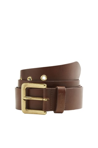 Ceinture en cuir Maverick Eyelet - Marron