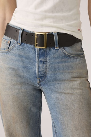 Ceinture en cuir Frankie - Noir