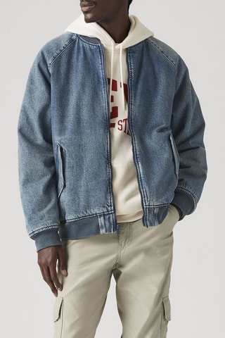 Veste en jean Filbert Flight - Bleu