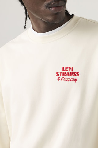 Sweat Relaxed Graphic - Écru